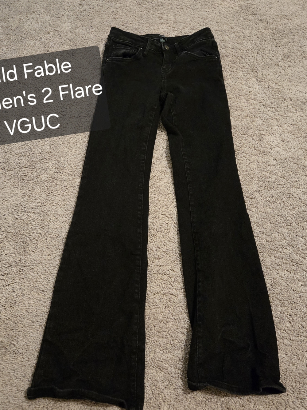 wild fable Black High-Rise Flared Jeans